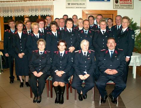 Jahreshauptversammlung der Feuerwehr im Februar 2005 Jahreshauptversammlung der Feuerwehr im Februar 2005