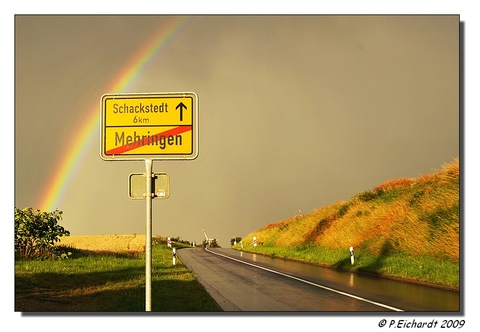 Regenbogen &uuml;ber Mehringen