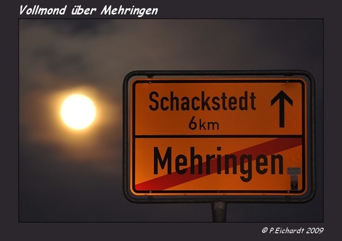 Vollmond &uuml;ber Mehringen