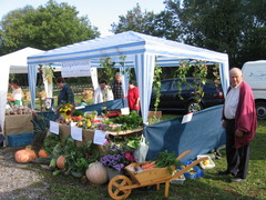 Stand zum Erntedankfest in Mehringen