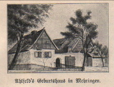Geburtshaus von Johann Friedrich Ahlfeld