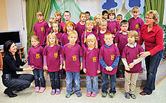 1. Klasse der Mehringer Grundschule