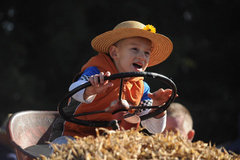 Erntedankfest in Mehringen - Junger Traktorist